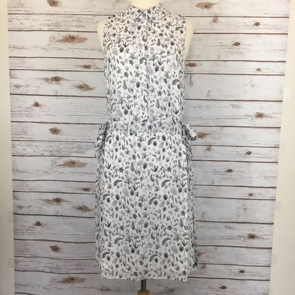 New The Savile Row Dress Size 12 White Branches #B